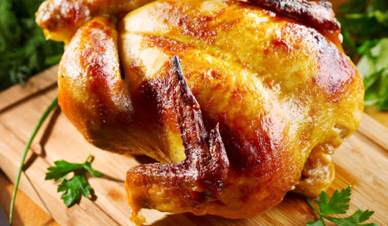 Bacon-Wrapped Roast Chicken