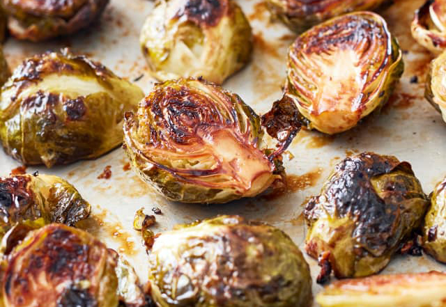 Crispy Brussels Sprouts with Balsamic & Honey