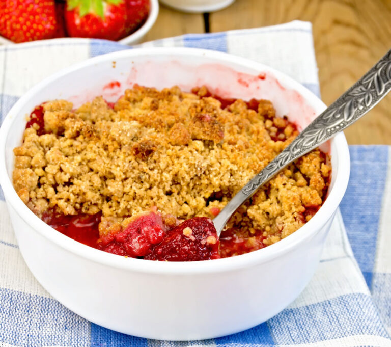 Strawberry Crumble with Balsamic